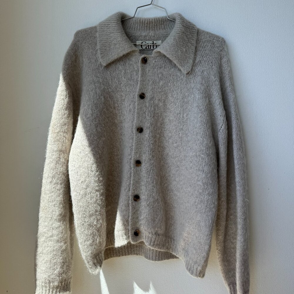 California Arts Moonlight Mohair Cardigan | Oat